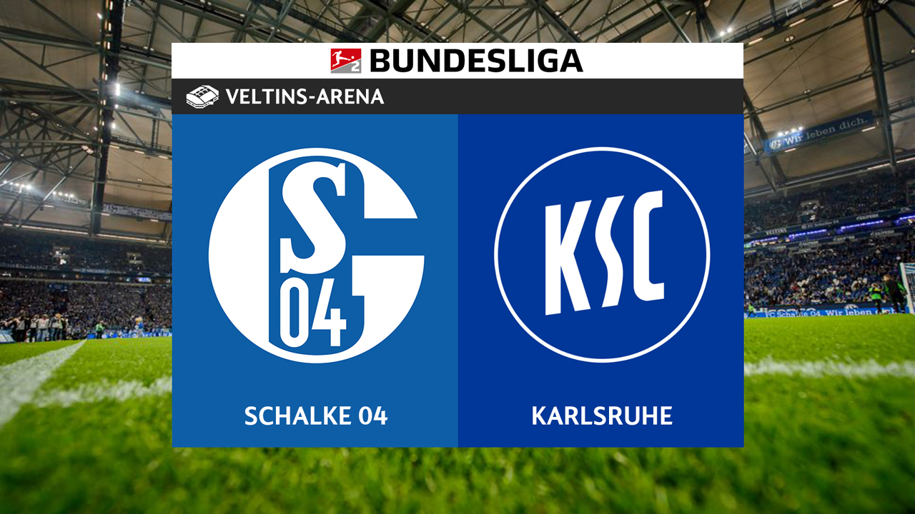 Schalke 04 vs Karlsruhe poster