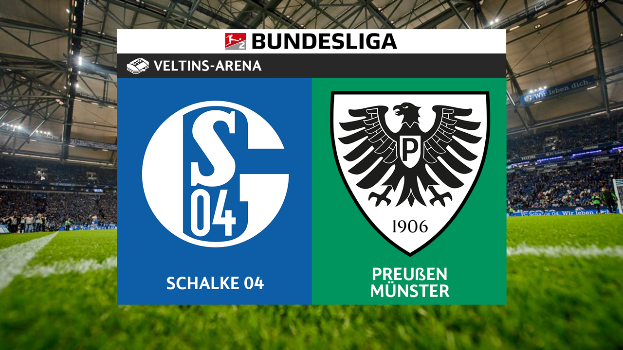 Schalke 04 vs Preußen Münster poster