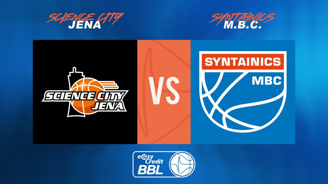 Science City Jena vs Mitteldeutscher BC poster