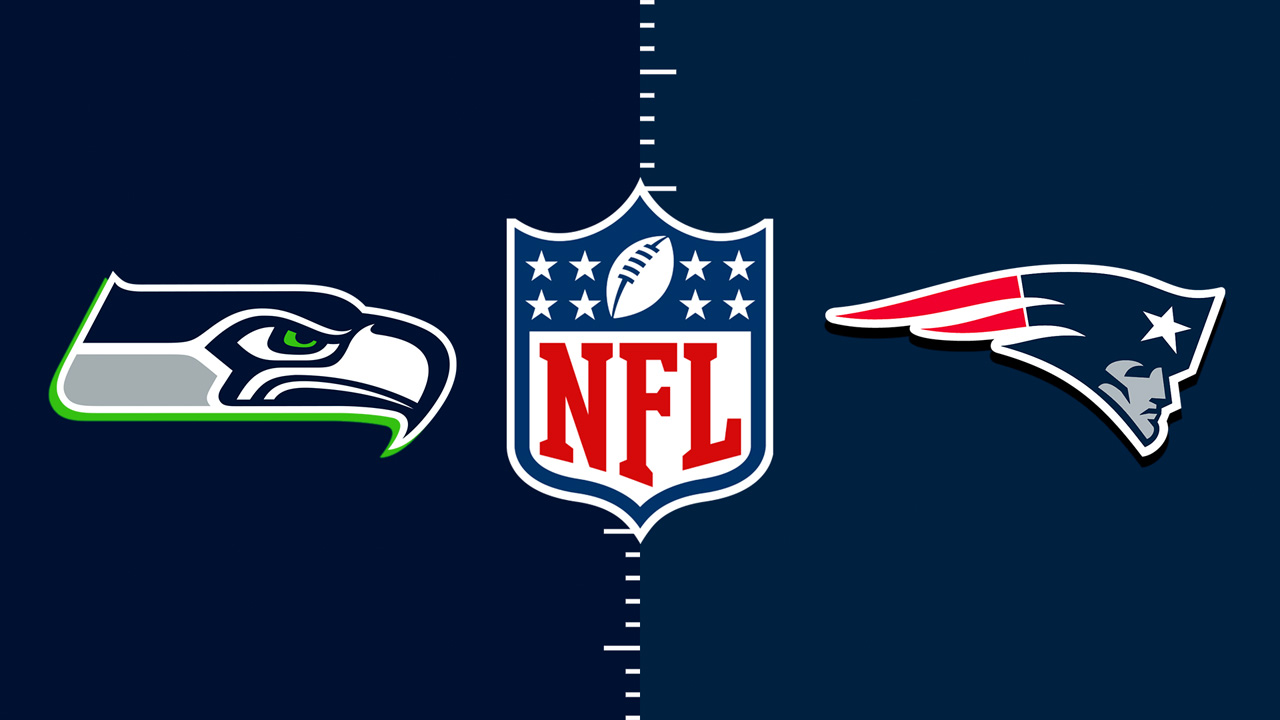 Seattle Seahawks vs New England Patriots poster
