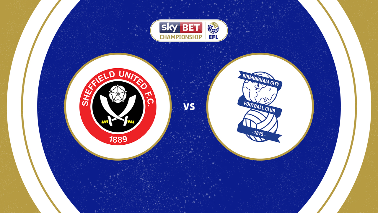 Sheffield United vs Birmingham City poster