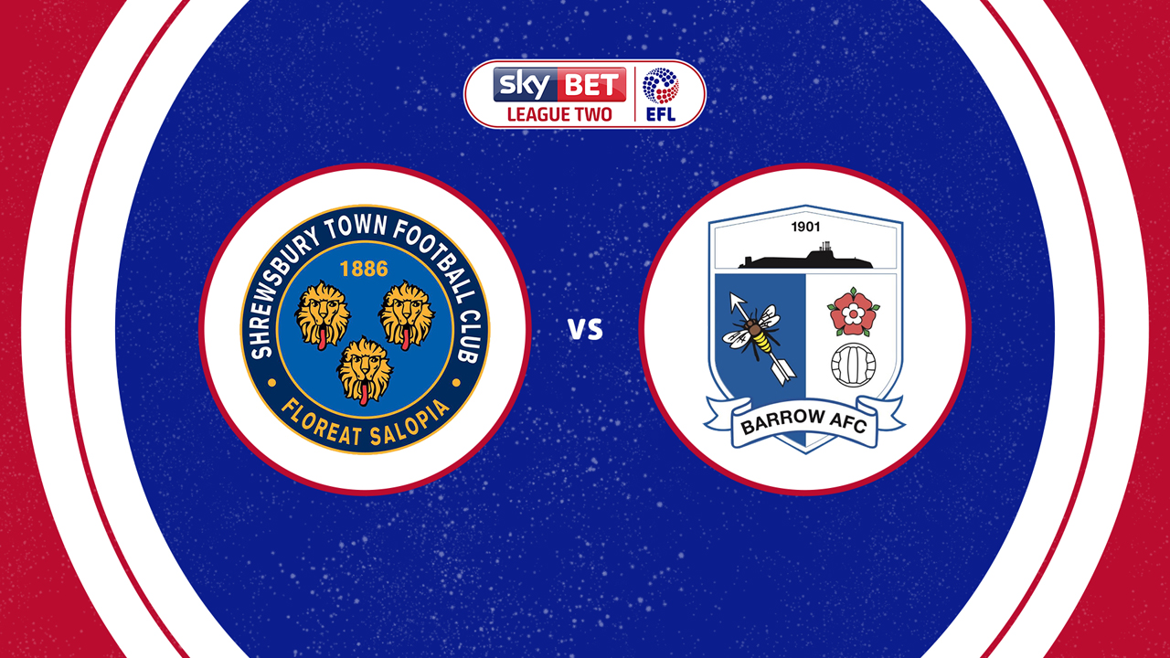 Shrewsbury Town vs Barrow poster