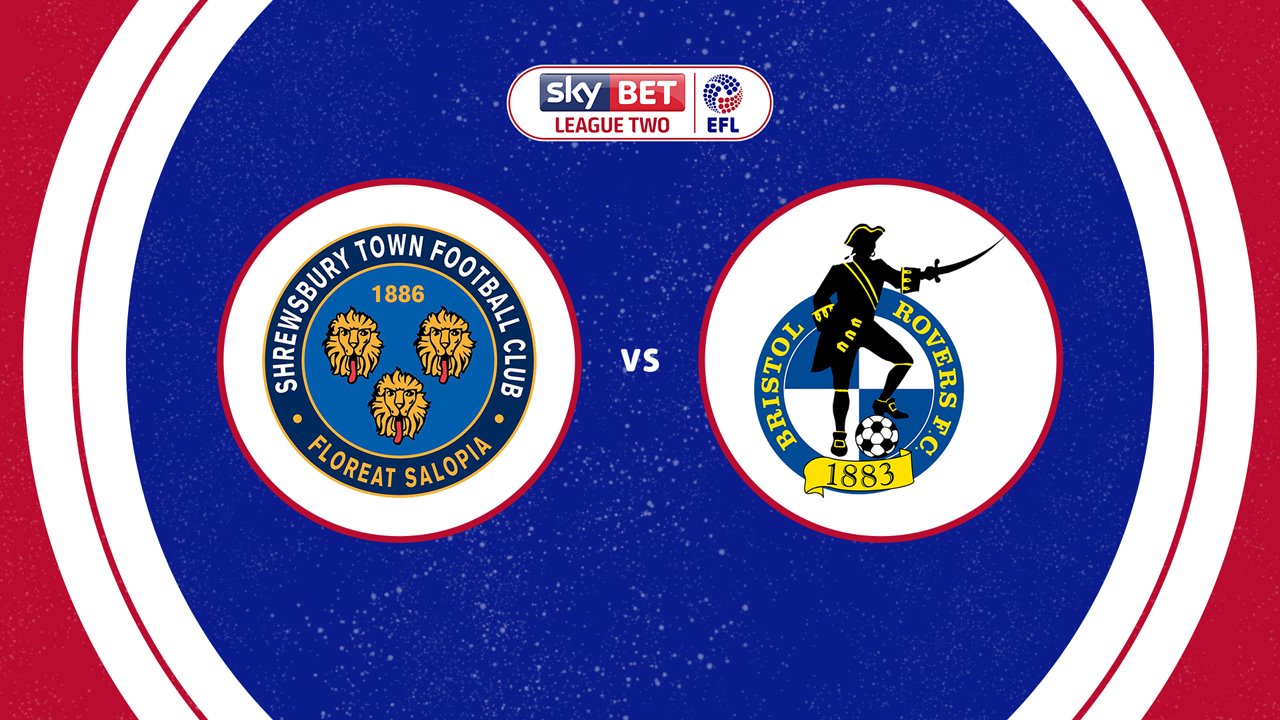 Shrewsbury Town vs Bristol Rovers poster