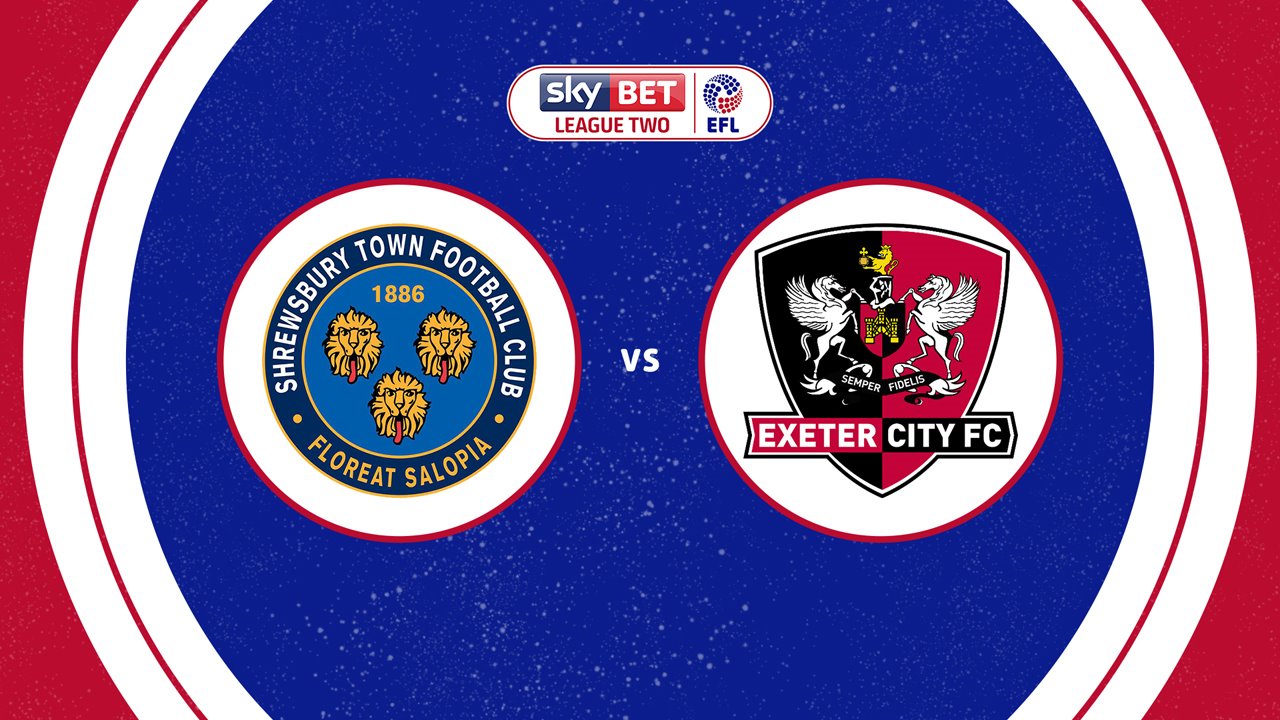 Shrewsbury Town vs Exeter City poster