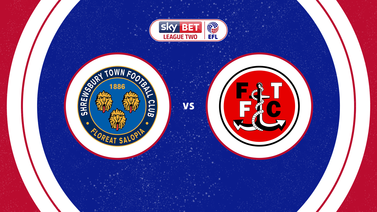 Shrewsbury Town vs Fleetwood Town poster