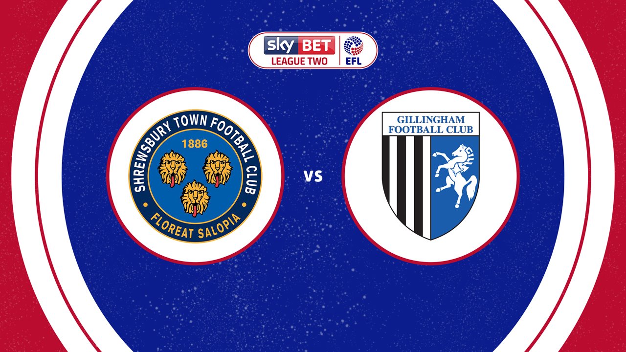 Shrewsbury Town vs Gillingham poster