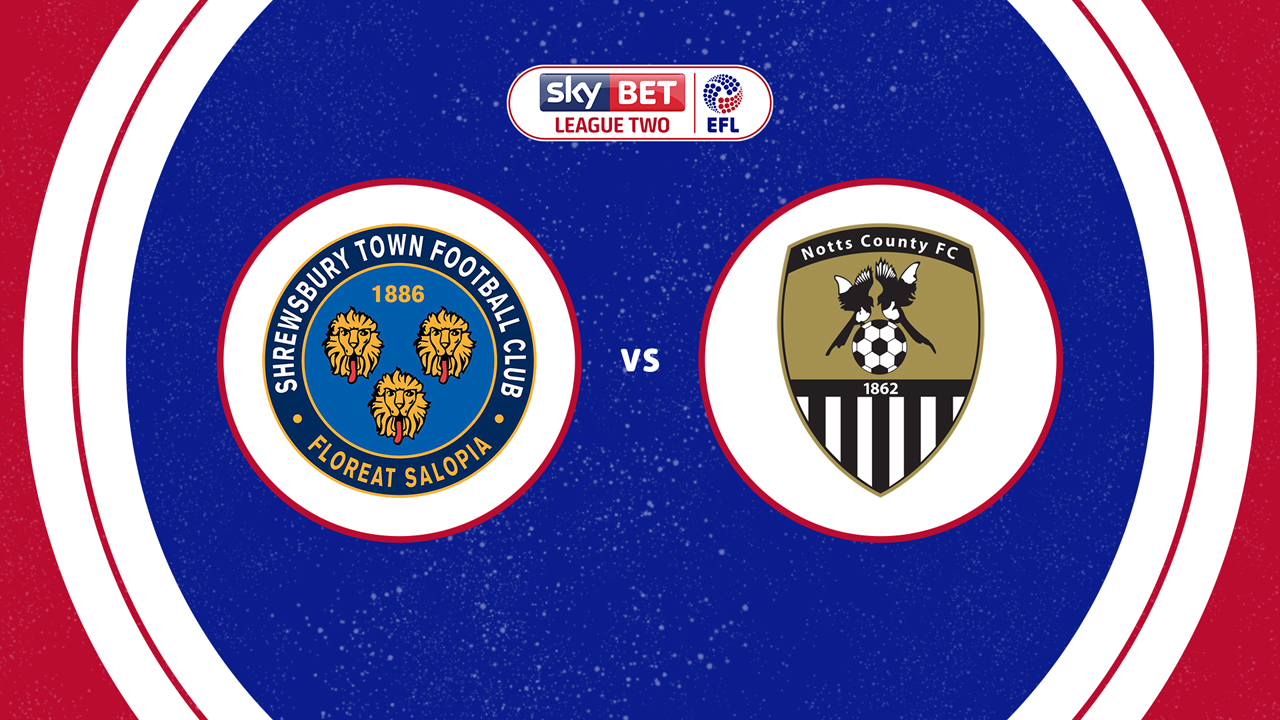 Shrewsbury Town vs Notts County poster