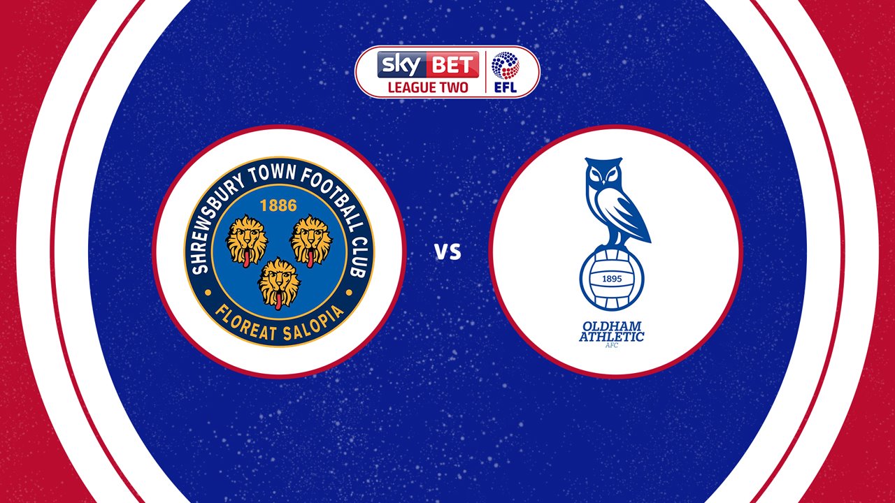 Shrewsbury Town vs Oldham Athletic poster