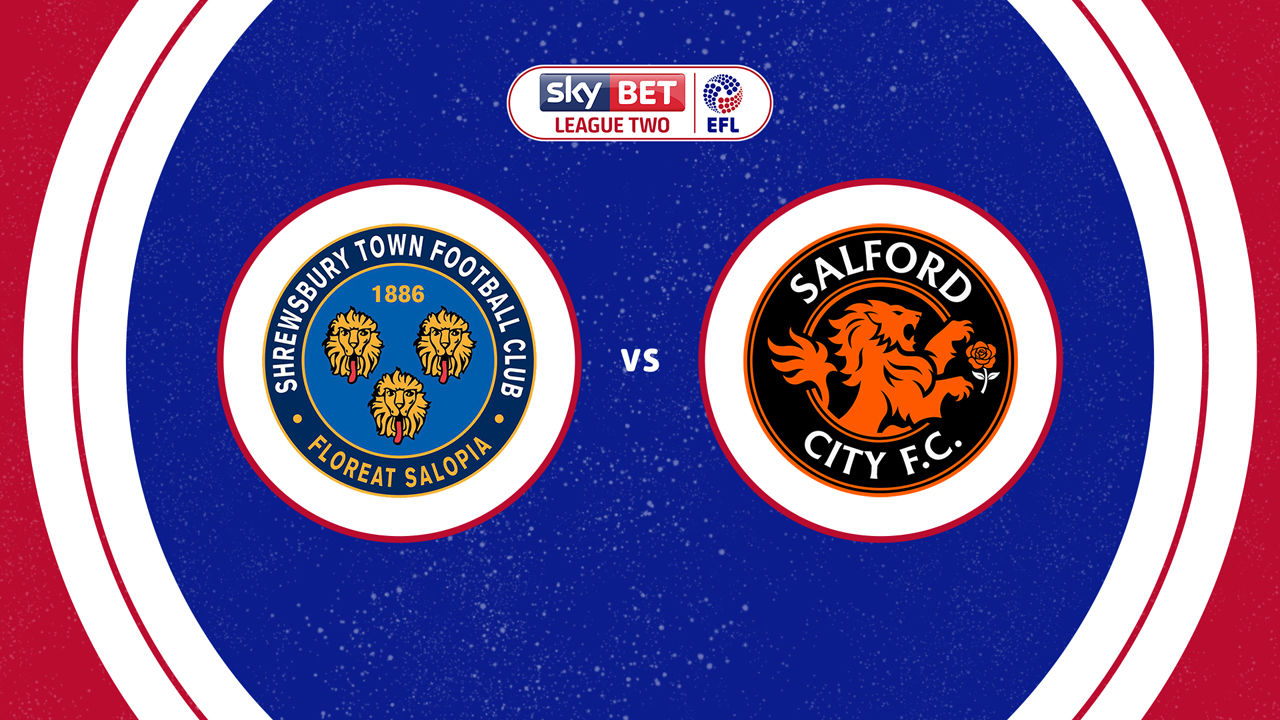 Shrewsbury Town vs Salford City poster
