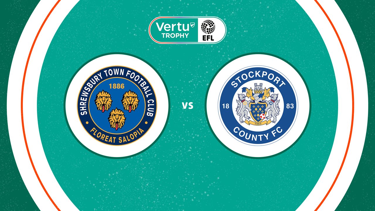 Shrewsbury Town vs Stockport County poster