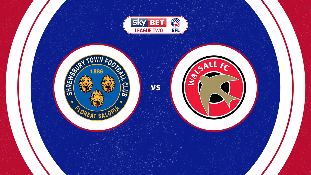 Shrewsbury Town vs Walsall poster