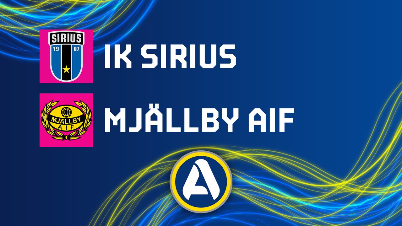 Sirius vs Mjällby poster