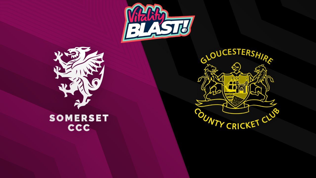 Somerset t20 vs Gloucestershire t20 poster