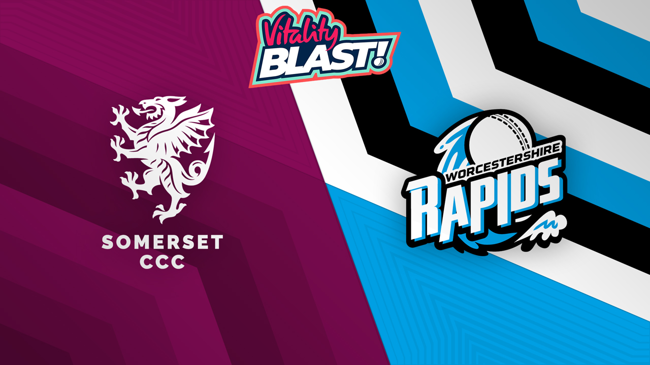 Somerset t20 vs Worcestershire Rapids poster