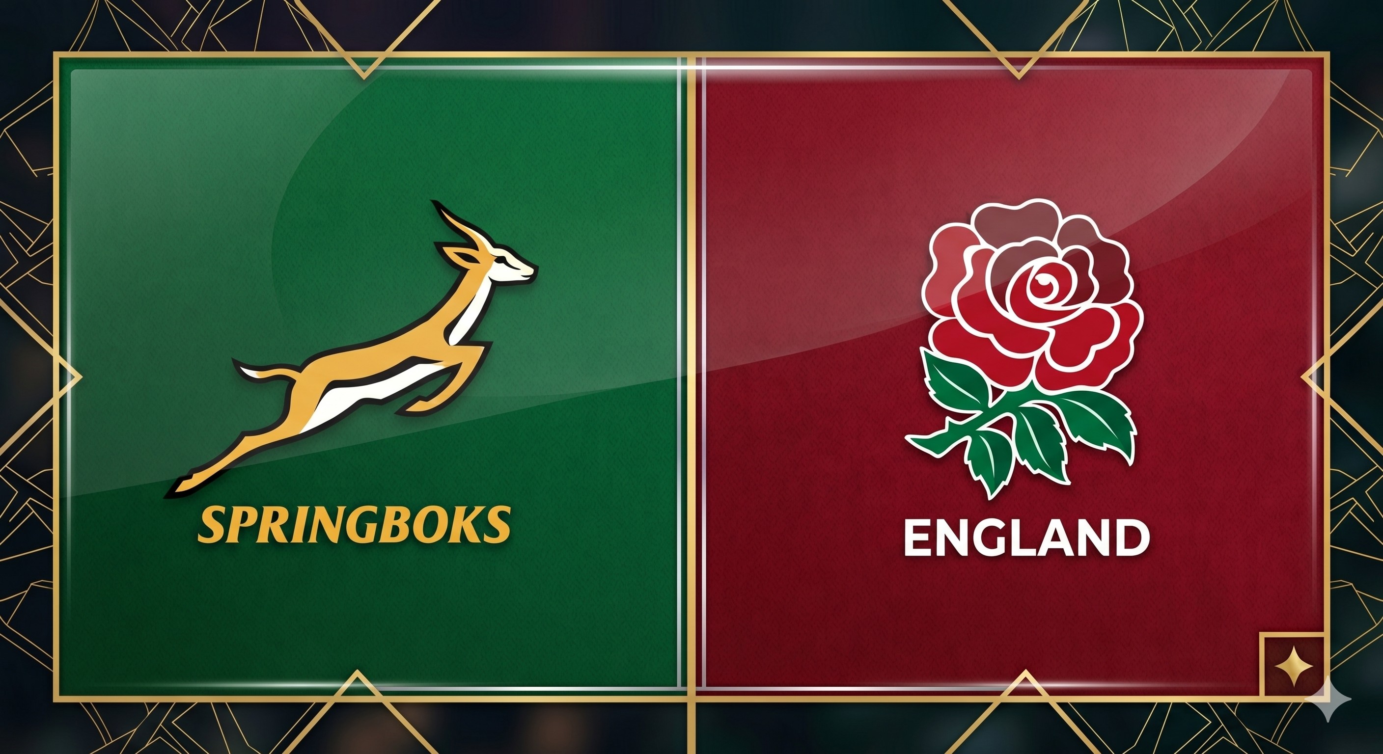 South Africa Rugby vs England Rugby poster