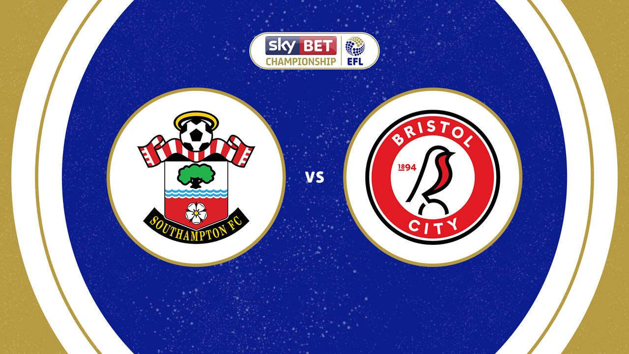 Southampton vs Bristol City poster