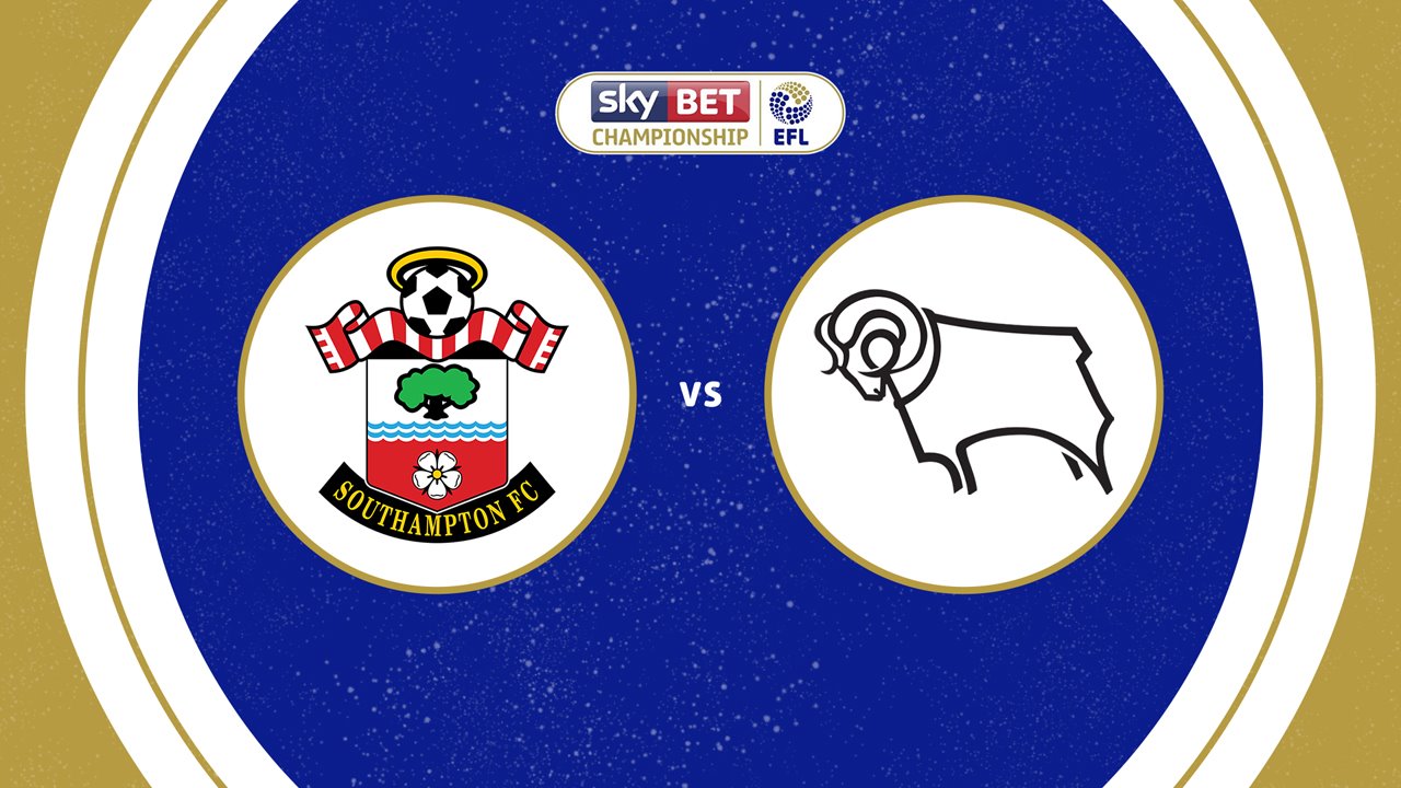 Southampton vs Derby County poster