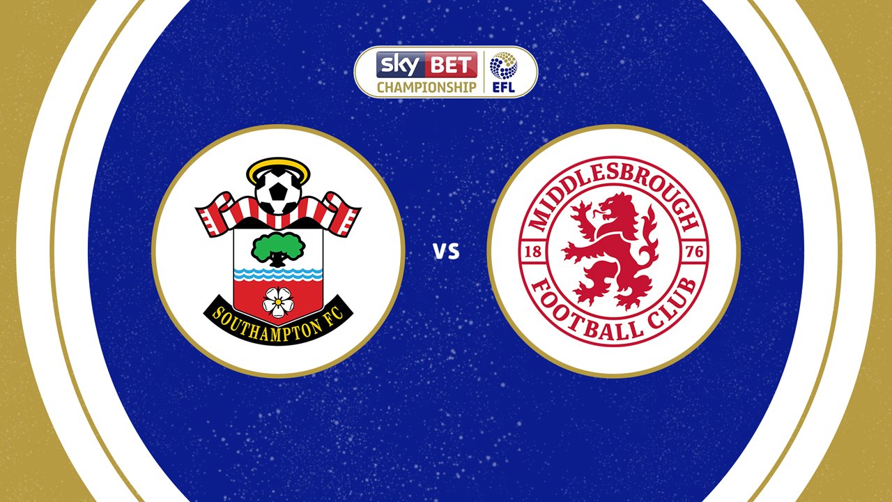 Southampton vs Middlesbrough poster
