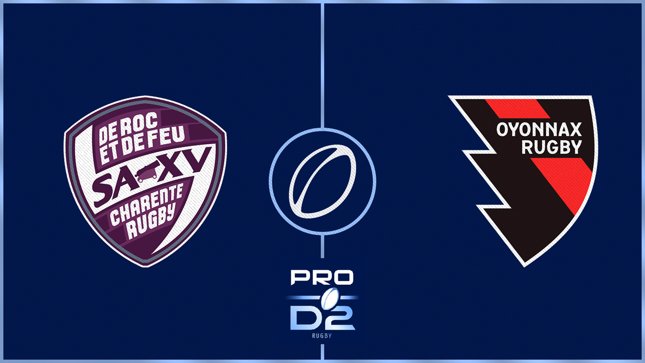 Soyaux Angoulême XV Charente vs Oyonnax Rugby poster