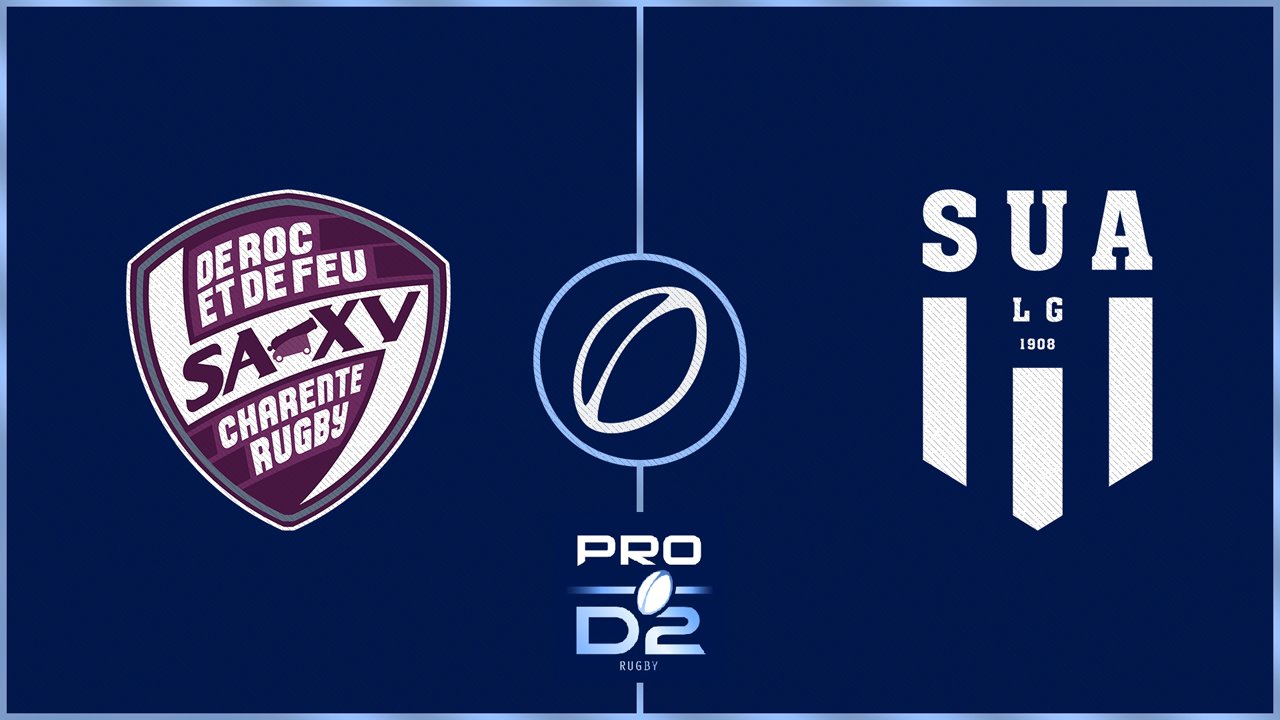 Soyaux Angoulême XV Charente vs SU Agen Lot-et-Garonne poster