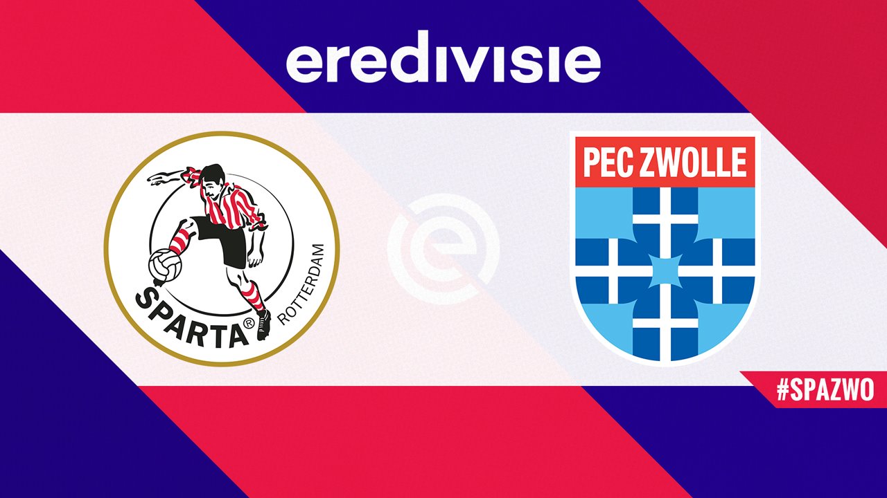 Sparta Rotterdam vs PEC Zwolle poster