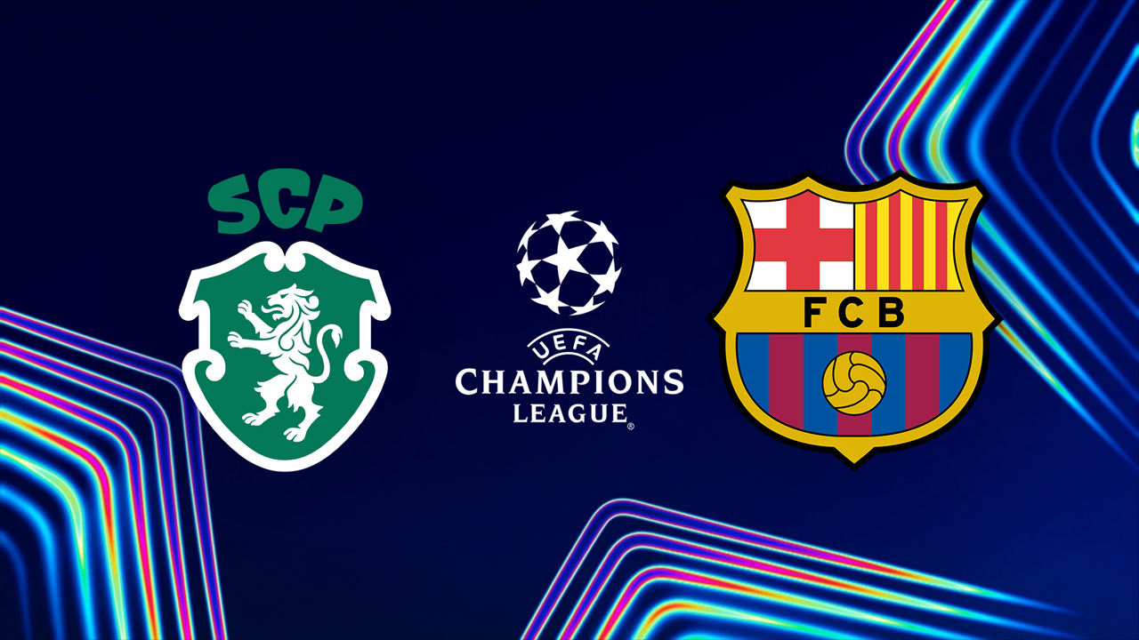 Sporting CP vs Barcelona poster