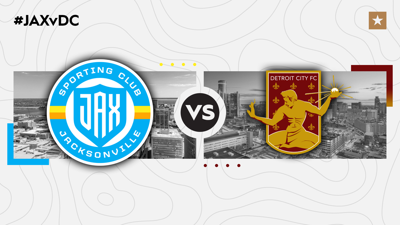 Sporting JAX vs Detroit City FC poster