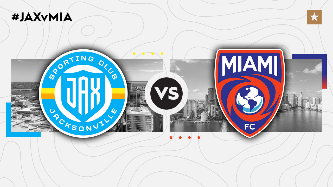 Sporting JAX vs Miami FC poster