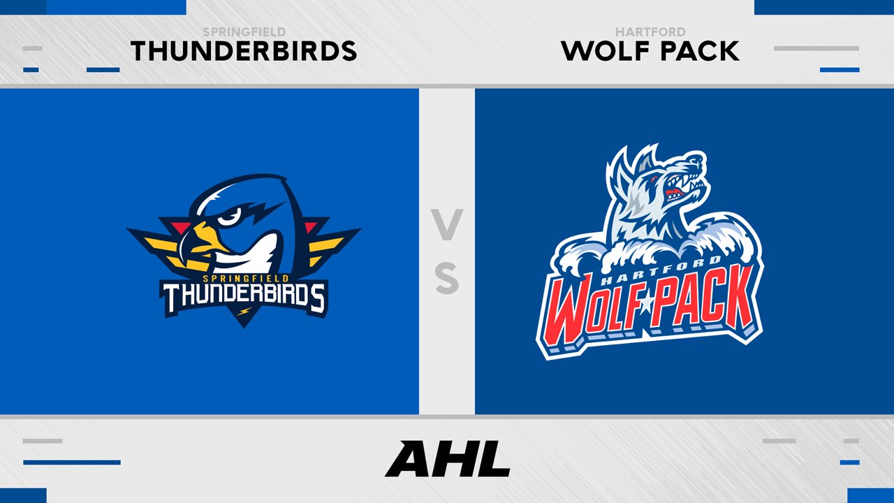 Springfield Thunderbirds vs Hartford Wolf Pack poster