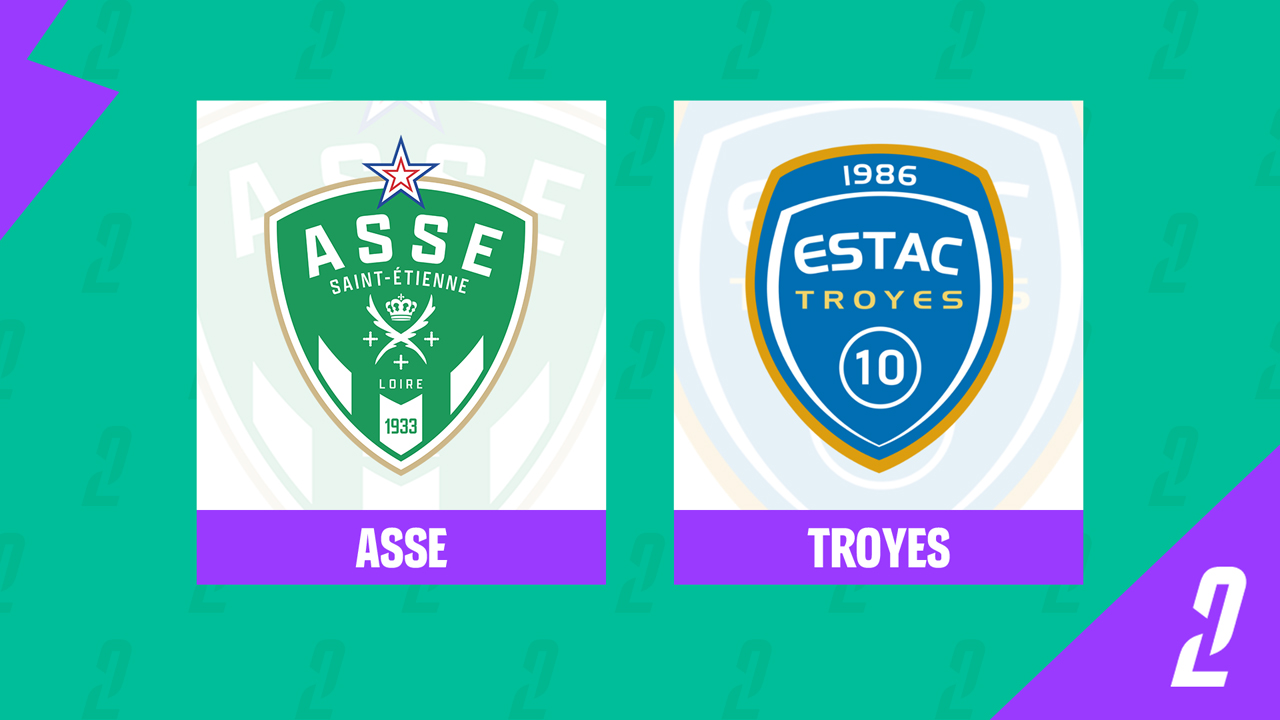 St Etienne vs Troyes poster
