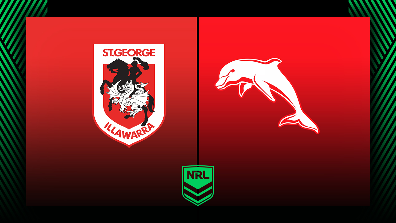 St. George Illawara Dragons vs Dolphins poster