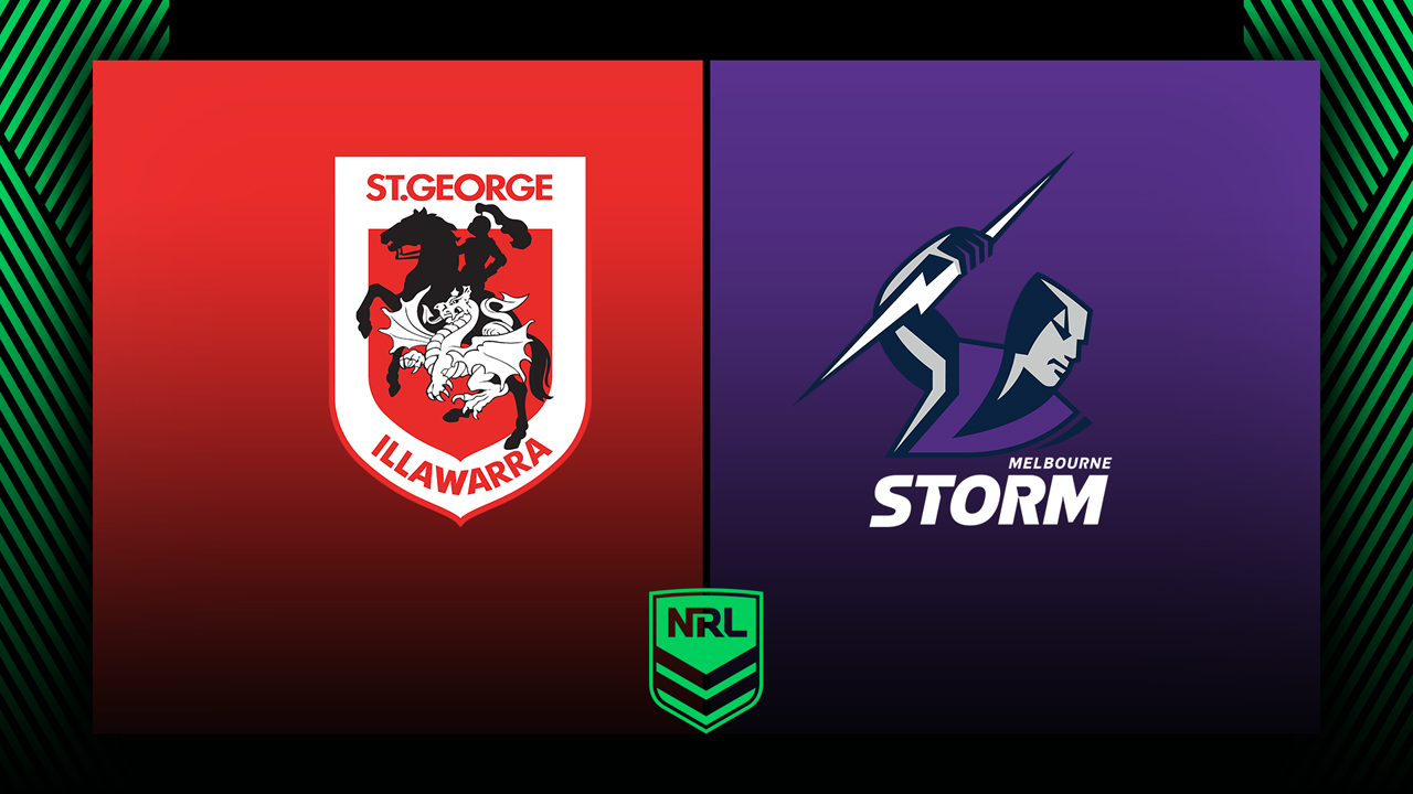 St. George Illawara Dragons vs Melbourne Storm poster