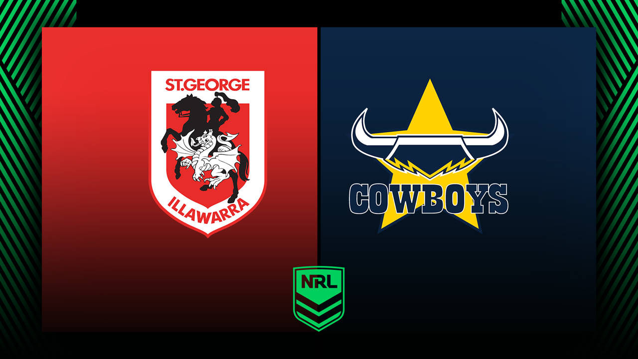 St. George Illawara Dragons vs North Queensland Cowboys poster
