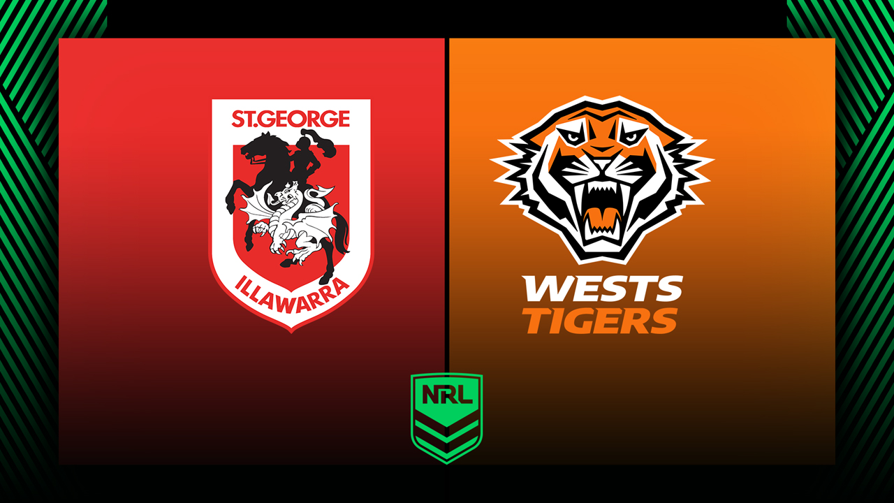 St. George Illawara Dragons vs Wests Tigers poster