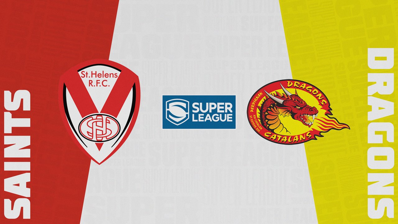 St Helens vs Catalans Dragons poster