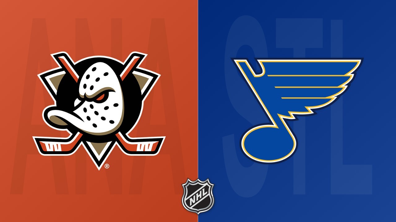 St. Louis Blues vs Anaheim Ducks poster