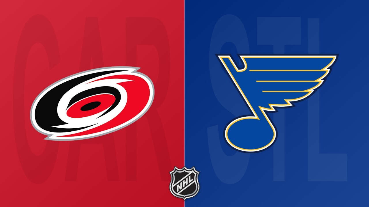 St. Louis Blues vs Carolina Hurricanes poster
