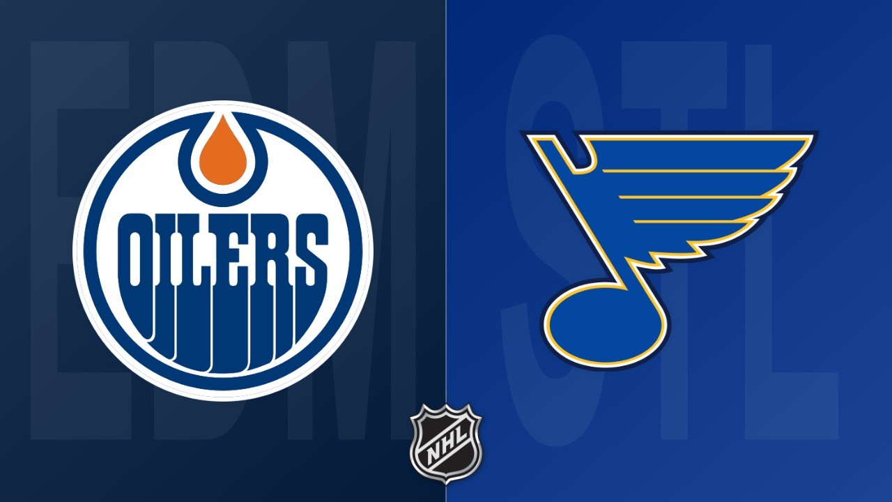 St. Louis Blues vs Edmonton Oilers poster