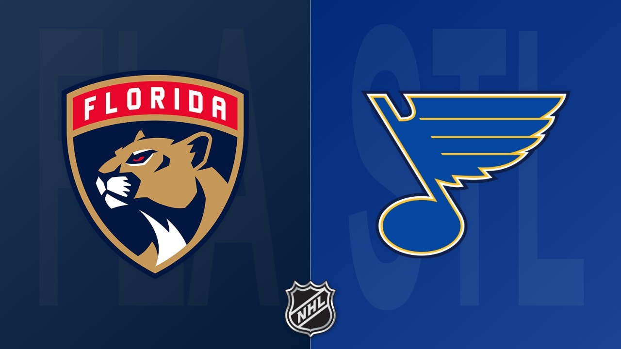St. Louis Blues vs Florida Panthers poster