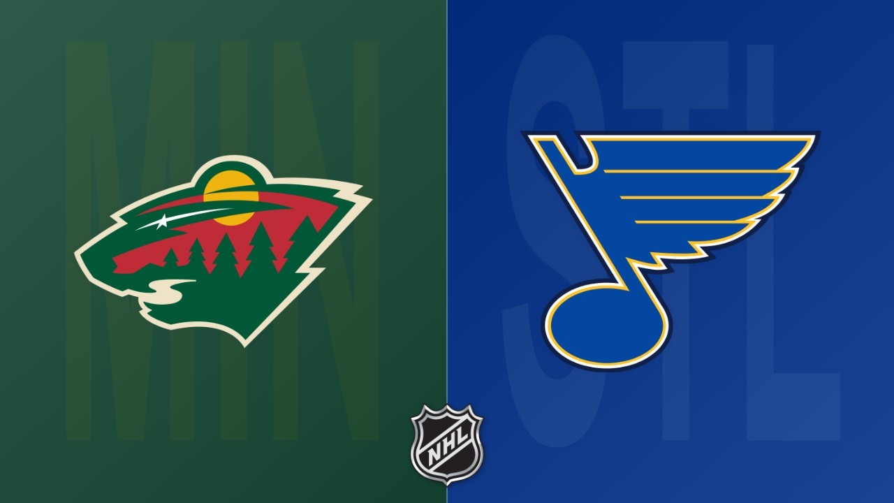 St. Louis Blues vs Minnesota Wild poster
