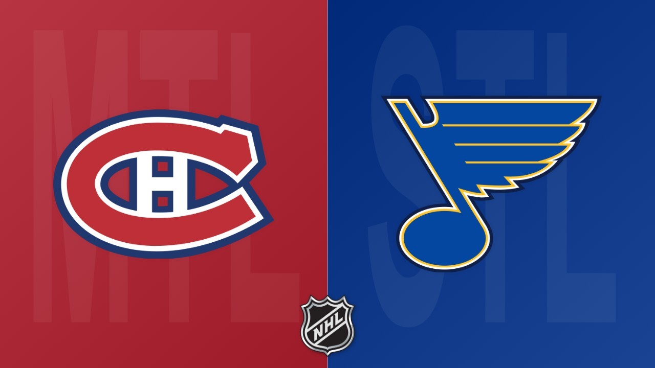 St. Louis Blues vs Montreal Canadiens poster