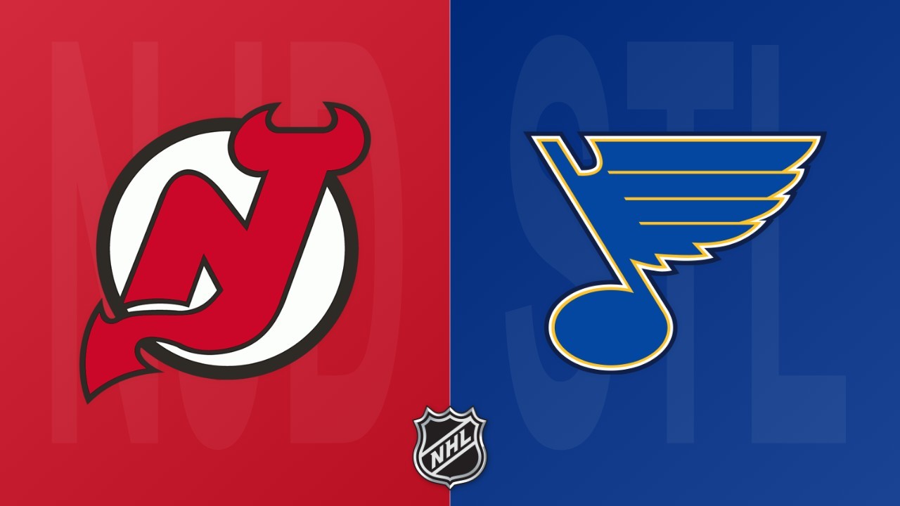 St. Louis Blues vs New Jersey Devils poster