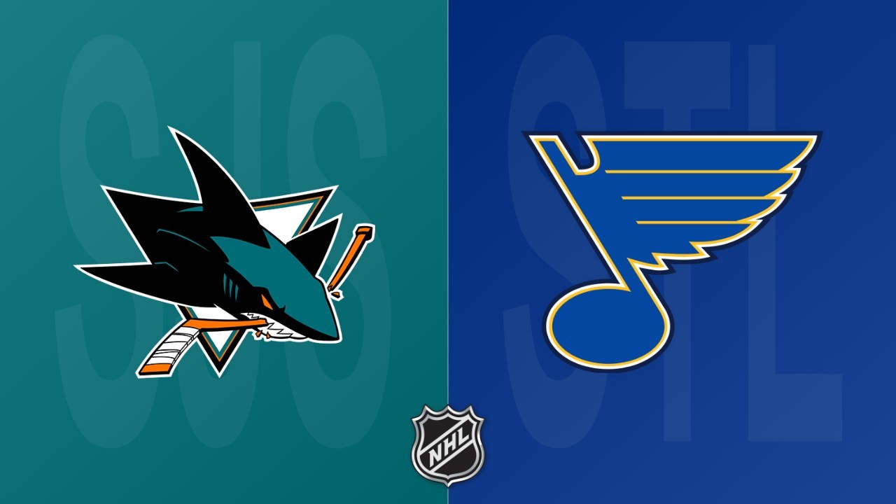St. Louis Blues vs San Jose Sharks poster