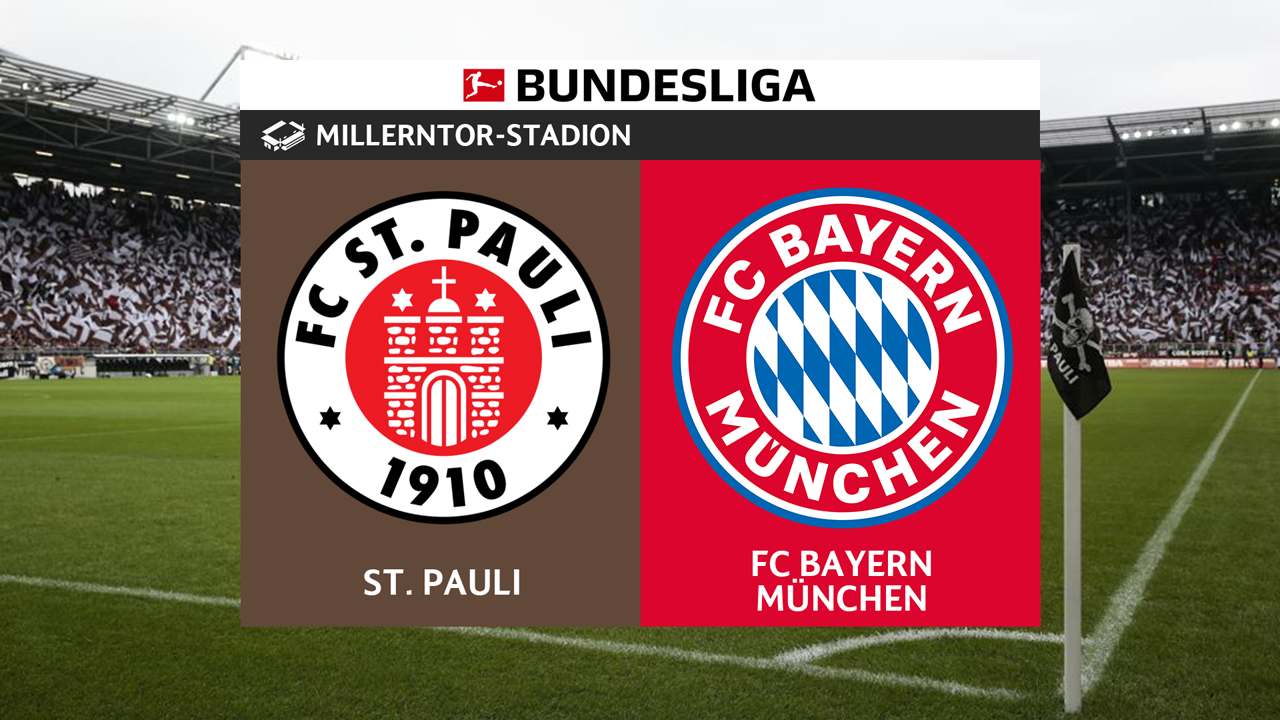St Pauli vs Bayern Munich poster