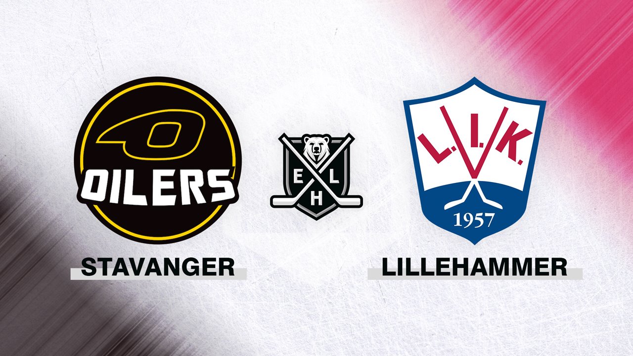 Stavanger Oilers vs Lillehammer poster