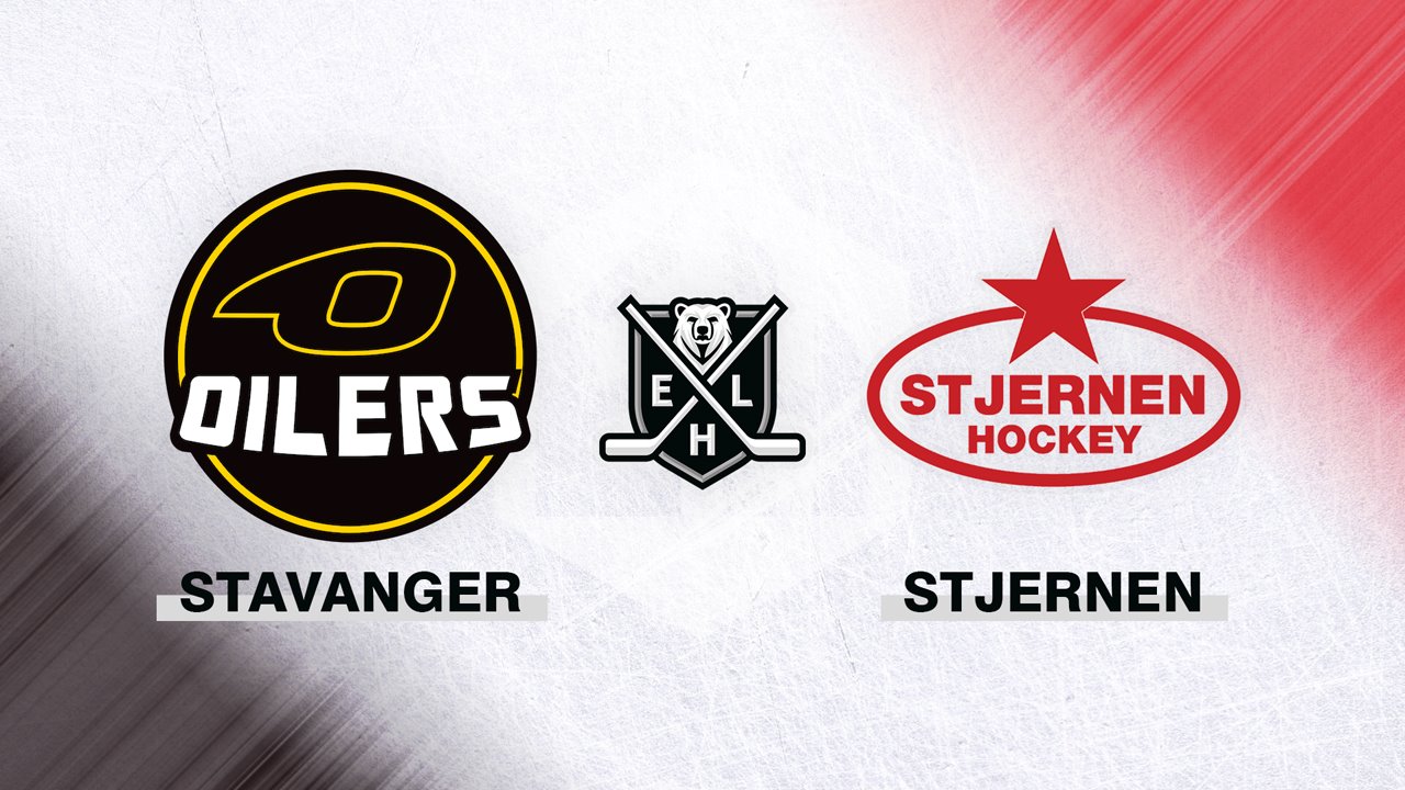 Stavanger Oilers vs Stjernen poster