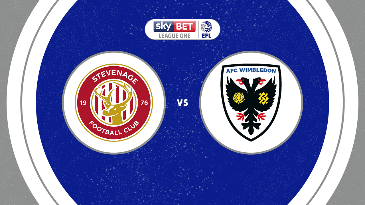 Stevenage vs AFC Wimbledon poster