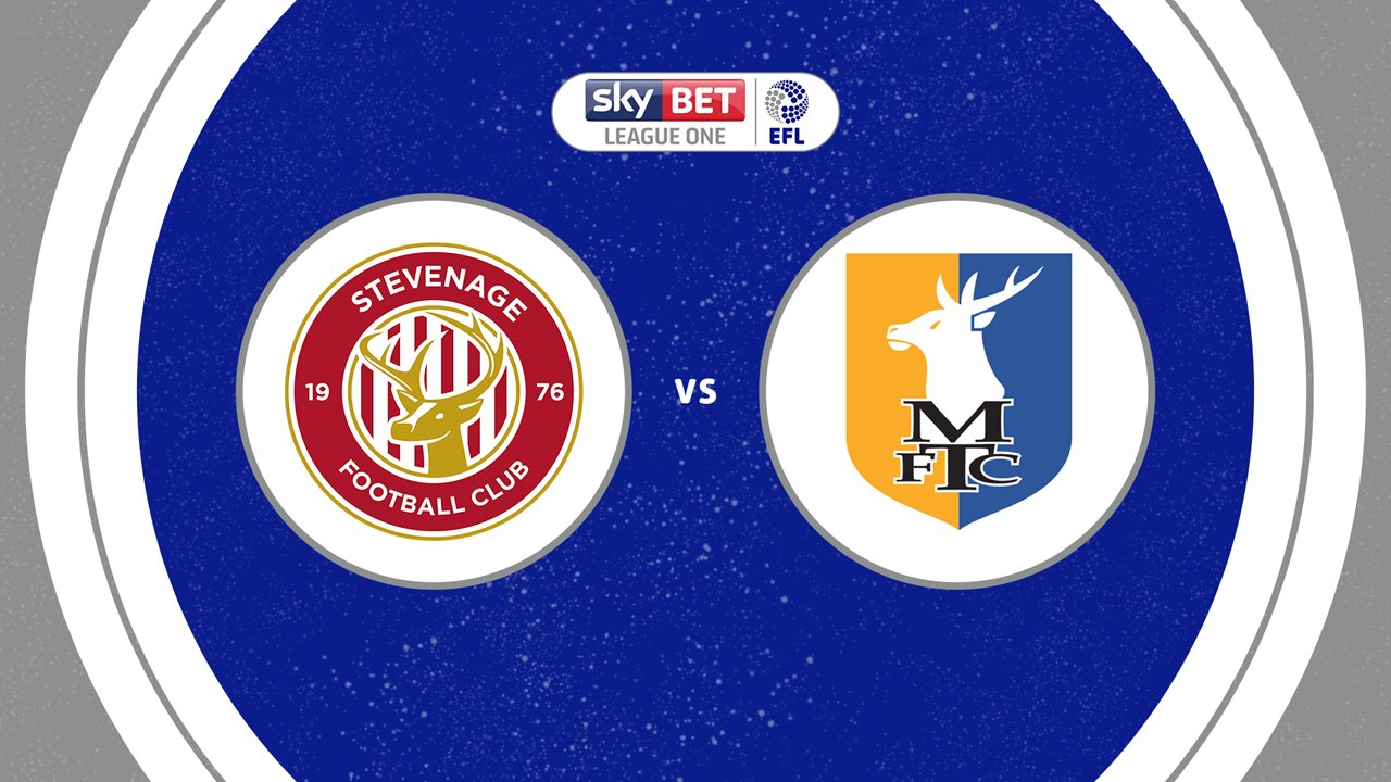 Stevenage vs Mansfield Town poster