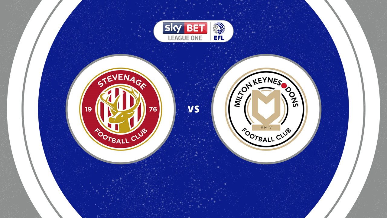 Stevenage vs Milton Keynes Dons poster
