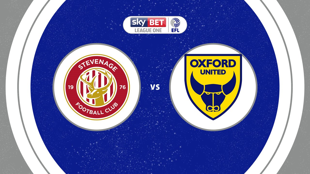 Stevenage vs Oxford United poster